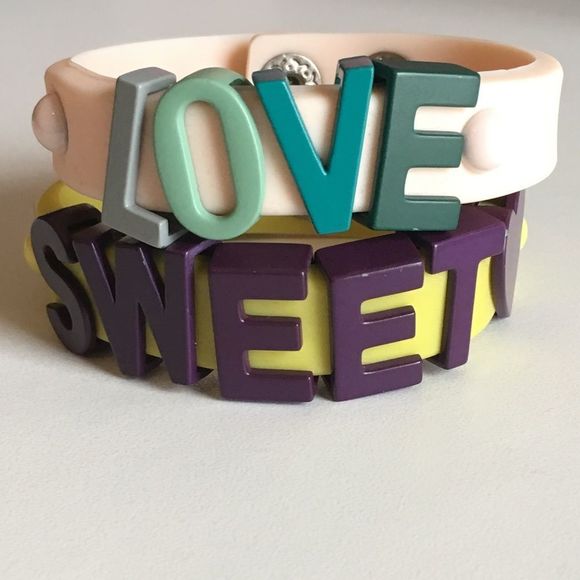 Vntg bcbgeneration Rubber Affirmation Bracelets - Picture 4 of 7